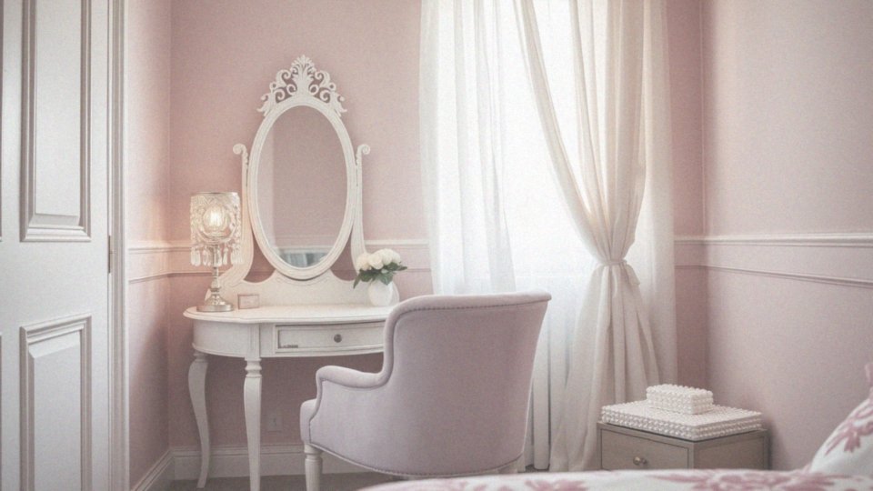 Jakie są przykłady stylu glamour w pokoju dla dziewczynki?