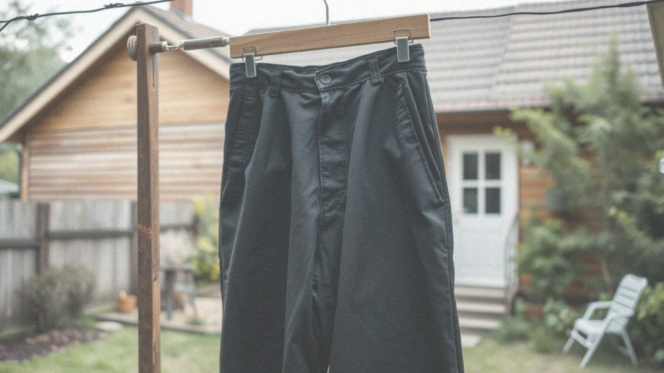 Jak suszyć spodnie woskowane po praniu?